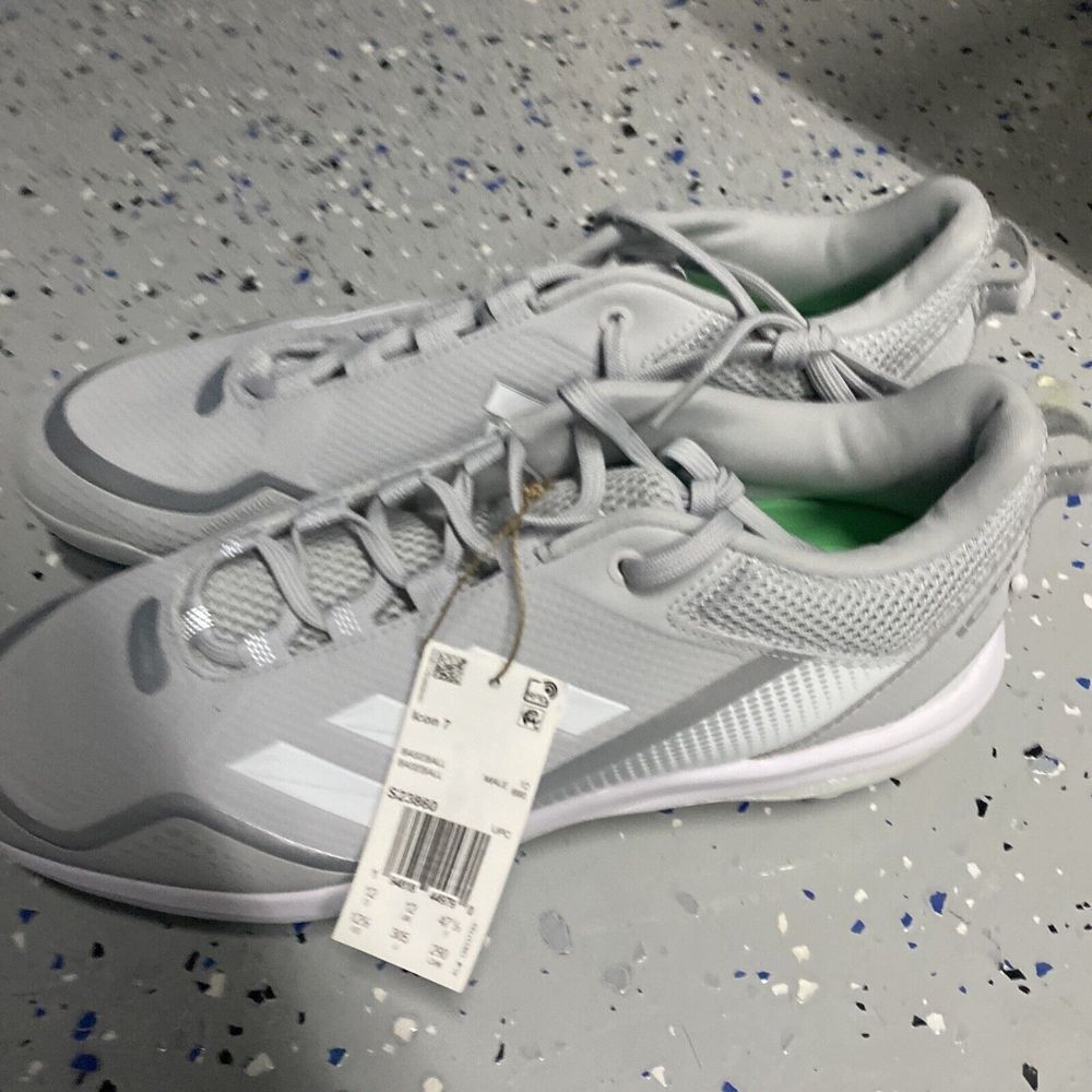 Adidas Icon 7 Men's Baseball Metal Cleats S23860 Size 12.5 Core Gray New